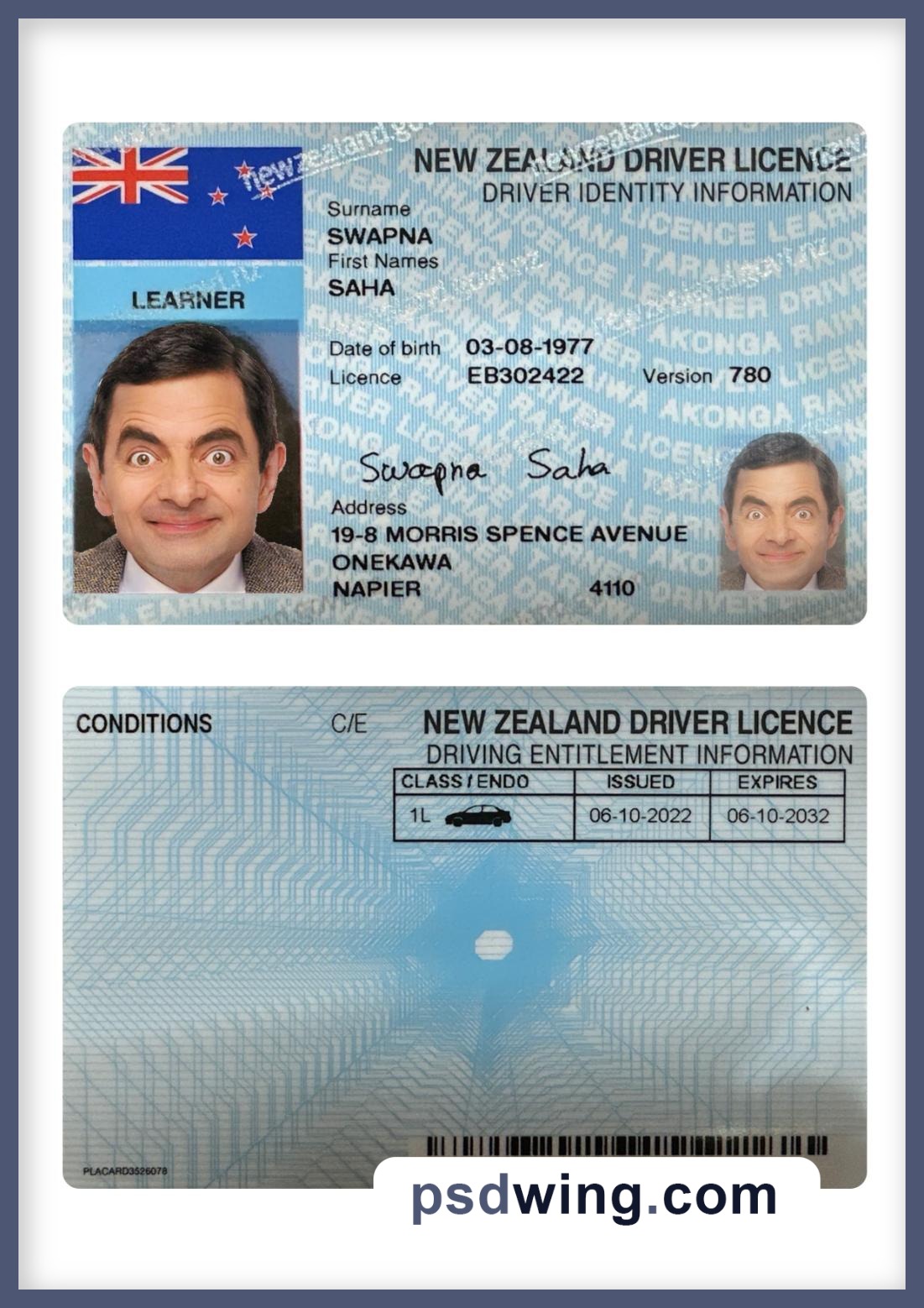 New Zealand Driving License 2022-Present